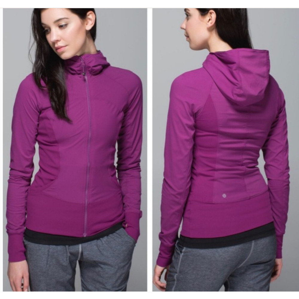 LULULEMON In Flux Jacket Regal Plum Reversible Hoodie